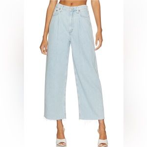 Dagna High Rise Pleat Baggy In Pivot - AGOLDE